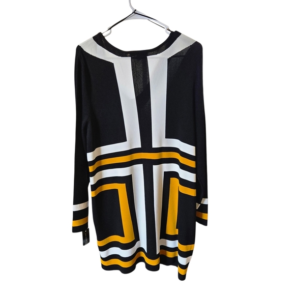 PLUS SIZE****INC International Concepts Black and Gold Geometric Dress - Picture 6 of 9